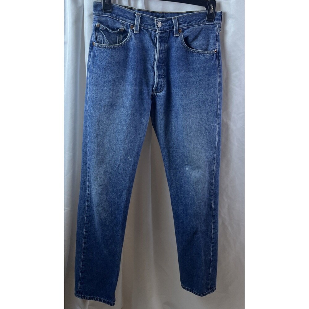 Vintage Levi’s 501XX Original Fit Denim Jeans 32X34 Mexico Medium Wash